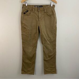 Ariat Rebar‎ M4 Relaxed Straight W30 L32 Field Khaki Jeans Men’s